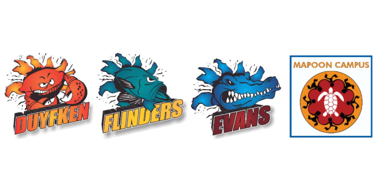 WCC Houses - Evans, Flinders, Duyfken, Mapoon